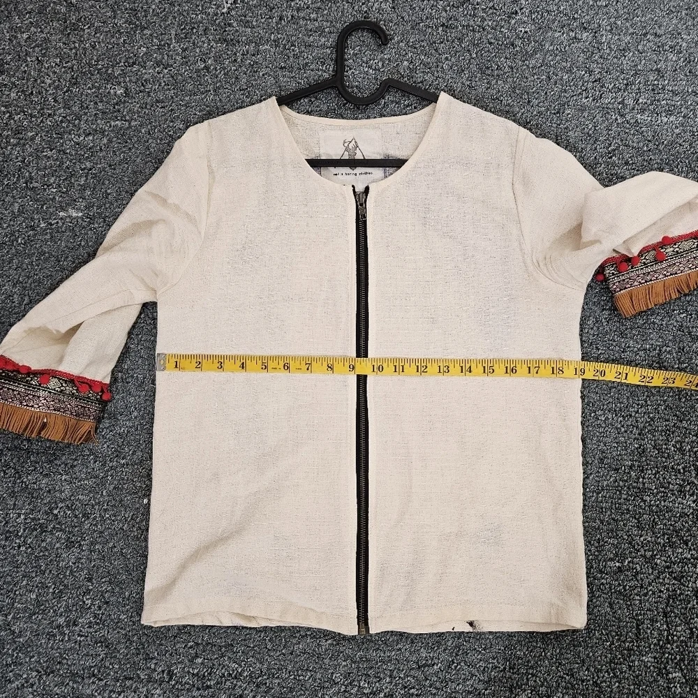 Hand Painted Linen Jacket - Picture 10 of 10